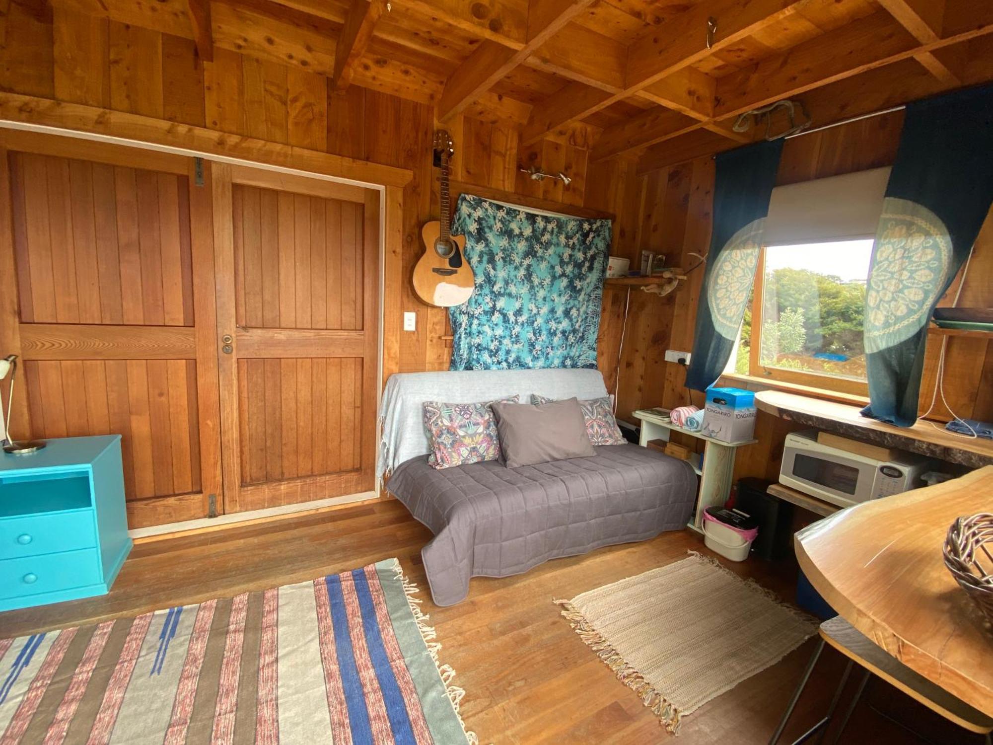 Kereru Cabin - Spectacular Seaviews, Rustic, Glamping Eco Adventure Palm Beach 外观 照片