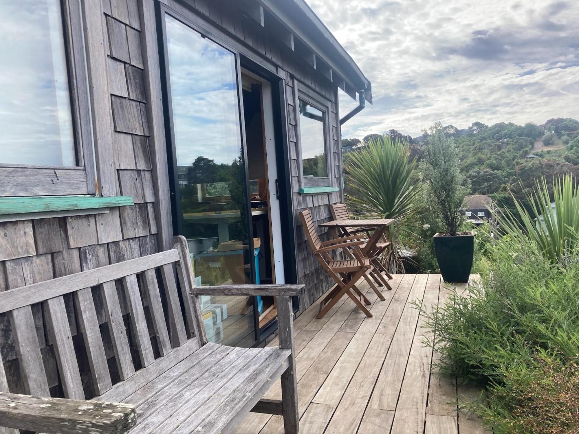 Kereru Cabin - Spectacular Seaviews, Rustic, Glamping Eco Adventure Palm Beach 外观 照片